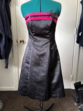 Urban Girl Nites Pink & Black Formal Dress